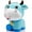 Blue, variant on H&W Lovely Bowknot Pink OX Coin Money Bank, Shatterproof Calf Piggy Bank, Creative Money Bank, Can Store 1000 Coins (WK25-D5)