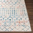 thumbnail image 2 of Livabliss Area Rugs for Living Room, 8x10 Chester Global Blue Rug, Bedroom Dining Room Home Decor Stain Resistant Carpet (7'10" x 10'2"), 2 of 7