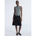 thumbnail image 3 of Scoop Women's and Women’s Plus Sculptural Sweater Knit Midi Skirt, Sizes XS-4X, 3 of 6
