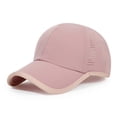 thumbnail image 2 of Unisex Quick Dry Baseball Cap, Solid Color Soft Sports Hat with Breathable Perforated Side Panels, Outdoor Sun Hat Adjustable Casual Cap for Running, Fishing, Hiking and Daily Wear, 2 of 7