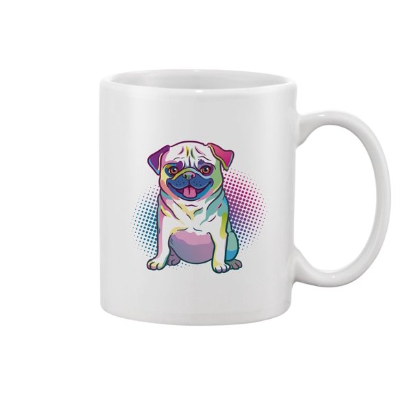 Pug Dog Pop Art Style Mug -Image by Shutterstock