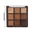 thumbnail image 3 of DFC Nine Color Chocolate Eye Shadow Plate Bright Ground Color Pearl Light Sleeper Novice Eye Shadow Plate, 3 of 9