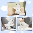 thumbnail image 5 of Unique Bargains Cat Recovery Suit Soft Breathable Cat Surgeries Suit Cat Onesie for Cats After Surgeries Prevents Licking Wounds S White, 5 of 7