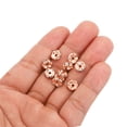 thumbnail image 4 of Unique Bargains 8mm Spacer Beads, 100pcs Bead Spacers Rhinestone Round Bulk Beads Wave for Jewelry Making, Rose Gold, 4 of 5