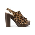 thumbnail image 3 of BLISSFUL STEP Valentine's Women's Shoes Chunky Heel Buckle Slingback Chunky Platform Sandals Leopard 8, 3 of 8