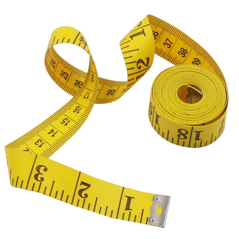 Soft Ruler Tape Measure Yellow 120 Inches for Tailor Seamstress