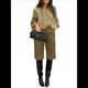 thumbnail image 2 of Chaqueta Acolchada para Mujer, Estilo Urbano, Holgada, Informal, con Mangas Murciélago, Solapa, Plisada y Cremallera. Verde L, 2 of 10