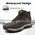 thumbnail image 3 of CC-Los Men Hiking Boots Waterproof Outdoor Lightweight Trekking Trails Shoes Relaxed Fit Size 7-13.5, 3 of 7