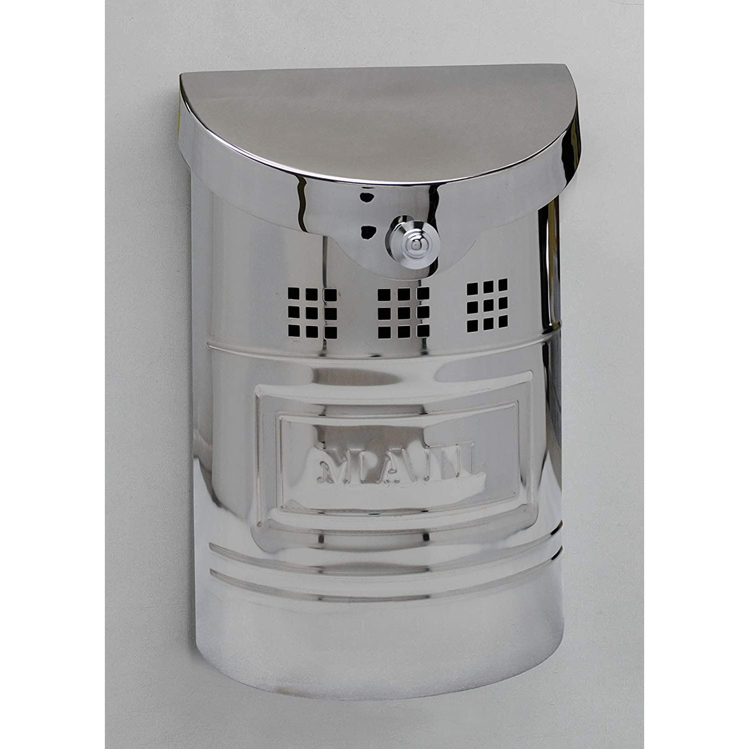YhbSmt E1 Mailbox E1M Polished Stainless Steel Finish Small Size