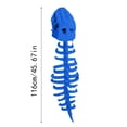thumbnail image 2 of 45.7" Spinosaurus Plush Dino Outfit, Outfit Halloween Fun Dinosaur Skeleton Plush Costume with Spine Extension for Parties, Wearable Dino Skeleton Plush (Blue), 2 of 5