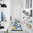 thumbnail image 4 of Yayeee Runner Rug for Bedroom 2'x6' Machine Washable Hallway Non Slip Mat, Retro Plaid Lemon, 4 of 8