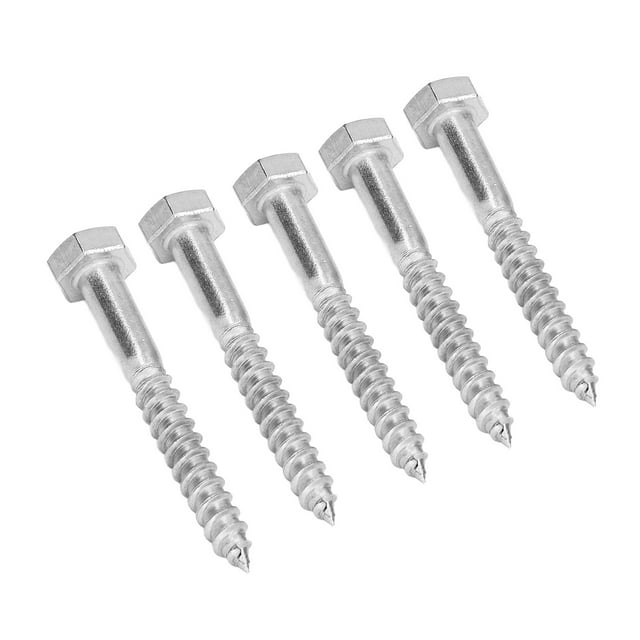 Auto Taraudage Vis à Retard Hexagonales, 304 Acier Inoxydable Demi Bois Auto Taraudage Entraîneur Vis Demi Filetage Boulon Entraîneur Vis Conception Exquise