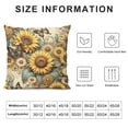 thumbnail image 5 of JEUXUS Sunflower Gifts Print High-Quality Short Plush Pillowcase White, 5 of 5