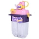 thumbnail image 3 of Botella de agua de 800ML con correa ajustable para botella de agua para niños con pajita doble, 3 of 9