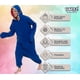 thumbnail image 4 of Adult Halloween Costume - Animal And Sea Creature - Plush One Piece Cosplay Suit For Adults, Women And Men Funziez!, 4 of 5