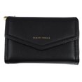 thumbnail image 2 of Monedero Del Titular De La Tarjeta, Botón A Presión Portátil De La Cartera Del Cuero De La PU De La Cremallera De Moda Para El Trabajo De Oficina, 2 of 7