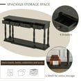 thumbnail image 6 of EUROCO 63" Longer  Console Table Sofa Table for Entryway with 4 Drawers and Storage Shelf for Living Room Hallway Foyer Office, Antique Black, 6 of 8