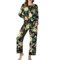 thumbnail image 2 of MINTREUS Pajamas for Women Set 2 Piece Lounge Set Long Sleeve Pjs Long Pants Sleepwear with Pockets, 2 of 9