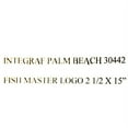 thumbnail image 2 of Palm Beach Pontoon Boat Decal | Fishmaster Gold Stickers (Pair), 2 of 2