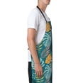 thumbnail image 3 of Lsque Tropical Leaves Waterproof Apron Chef Aprons for Men Heavy Duty Chemical Work Apron Extra Long Grilling Aprons with Adjustable Bib Apron, 3 of 9