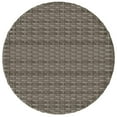 thumbnail image 3 of vidaXL 3 Piece Bistro Set with Cushions Gray Poly Rattan, 3 of 12