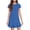 Blue, variant on Girls Summer Dresses Size 7-8 Sleeveless Gradient Sundress Cute Round Neck Short Sleeve Dresses Holiday Cover Up Dress
