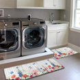 thumbnail image 5 of Spring Floral Kitchen Rugs Set Flower and Butterfly Kitchen Mat Set of 2 Wooden Kitchen Floor Mats Kitchen Accessories for Home Kitchen Living Room Laundry Bathroom, 5 of 6