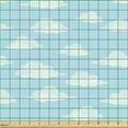 thumbnail image 2 of Ambesonne Blue Sky Fabric by the Yard Upholstery, Clear Sky Fluffy Clouds, 3 Yards, Azure Blue Pale Blue, 2 of 5