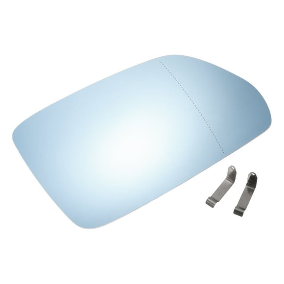 Reemplazo de vidrio de espejo retrovisor del lado del pasajero derecho, vidrio calefaccionado azul con respaldo, adecuado para Skoda Octavia