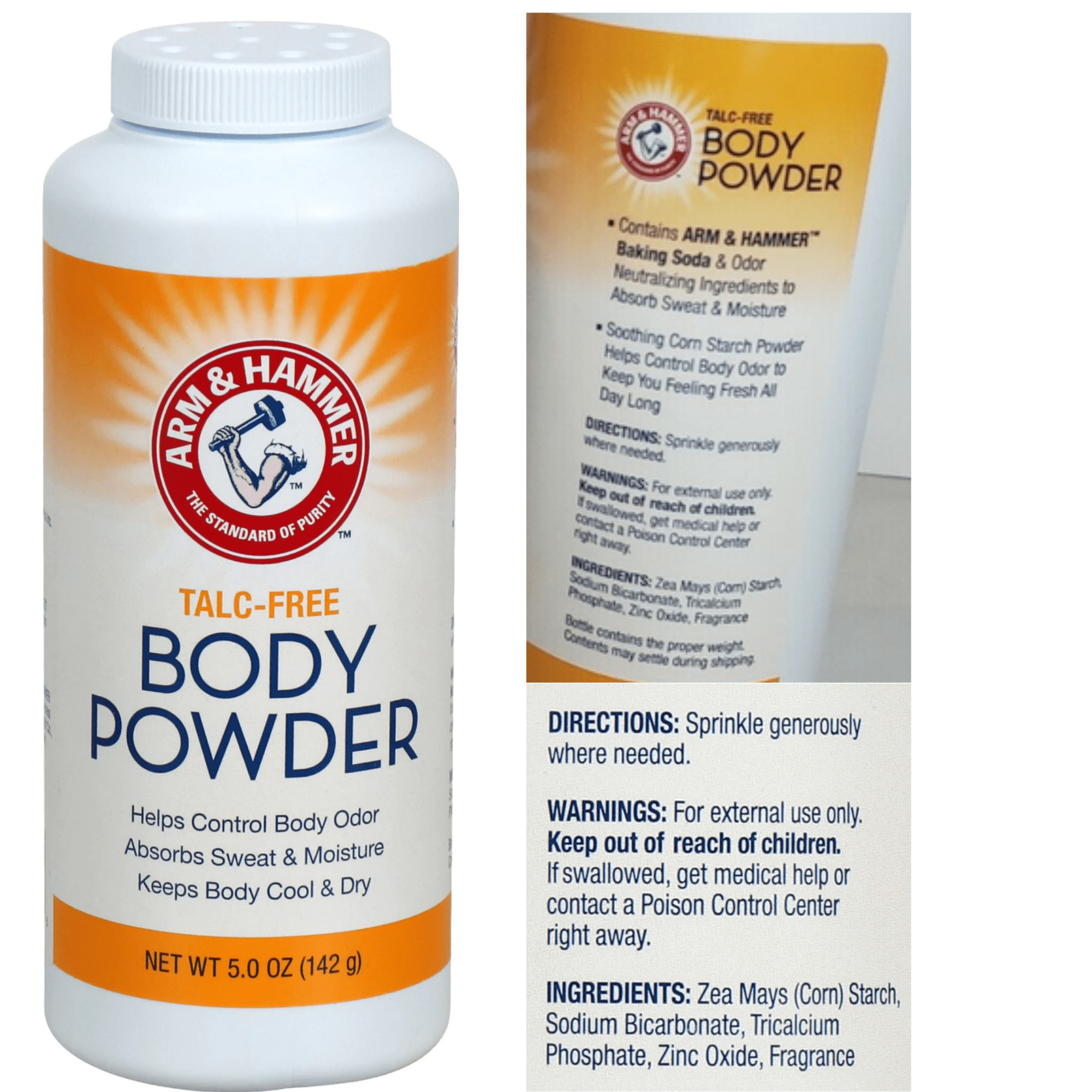 Arm & Hammer Talc-Free Body Powder, 5 oz.