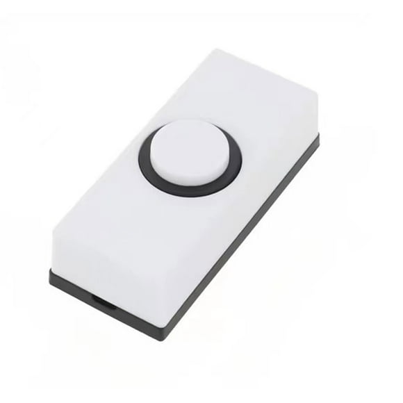 Thinsony ABS Convenient Installation Wired Door Bell Push Button Long-lasting And Reliable Wired Connection White