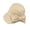 Khaki, variant on Minimalist Solid‑Color Side Bow Basin Hat Soft Woven Texture Wide Brim Ladies Literary‑style Outdoor Sun‑Protection Head‑Accessory