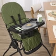 thumbnail image 2 of Dream On Me Snack and Stow Baby high Chair, Easy to fold and Store Travel high Chair, Removable and Three Position Adjustable Tray Portable high Chair, Olive, 2 of 8