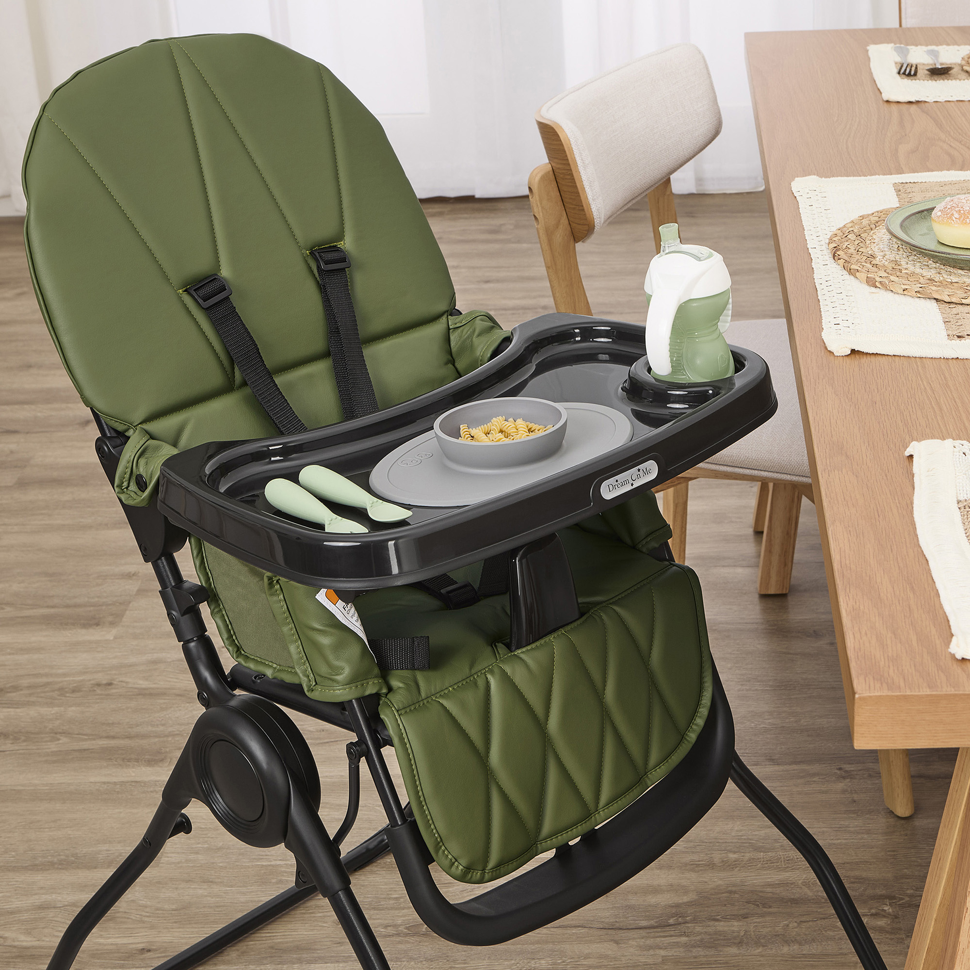 Dream On Me Snack and Stow Portable High Chair, Folds Compact photo 2