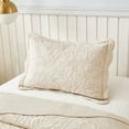 thumbnail image 6 of MarCielo  3 Piece Cotton Oversized Bedspread Quilt Set Tmonica Natural Beige - Twin, 6 of 6