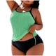 thumbnail image 3 of TaTaai Plus Size Loose Split Swimsuit, Women's Solid Color Padded No Steel Support Swimwear, Elastic Design, Ideal for Summer Beach Pool Vacation Wear Gift, 3 of 5