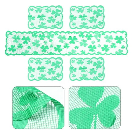 

Zgyau Flags Banners for Outside Set Placemats Table Irish Decoration Festival Patrick s Day Mats St. Home Decor