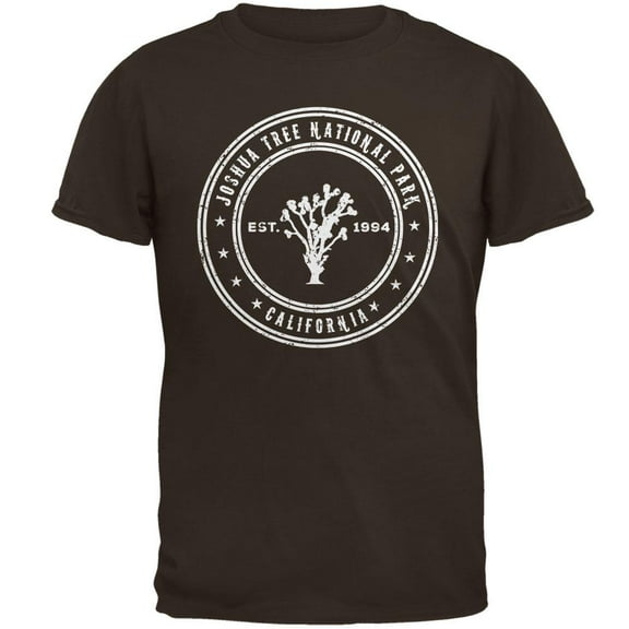 Joshua Tree National Park Mens T Shirt Brown LG