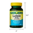 thumbnail image 3 of Spring Valley Lutein with Zeaxanthin Dietary Supplement Softgels, 20mg, 90 Count, 3 of 9