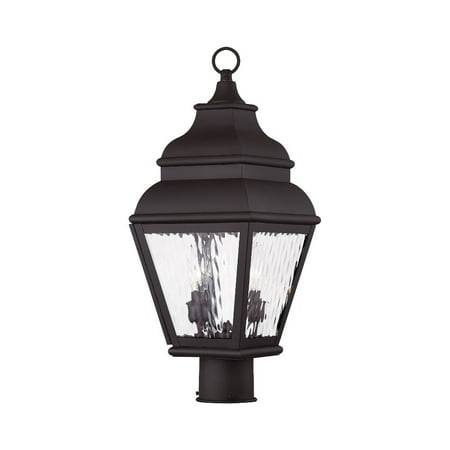 Livex Lighting Exeter 2 Light Outdoor Post Head in Bronze