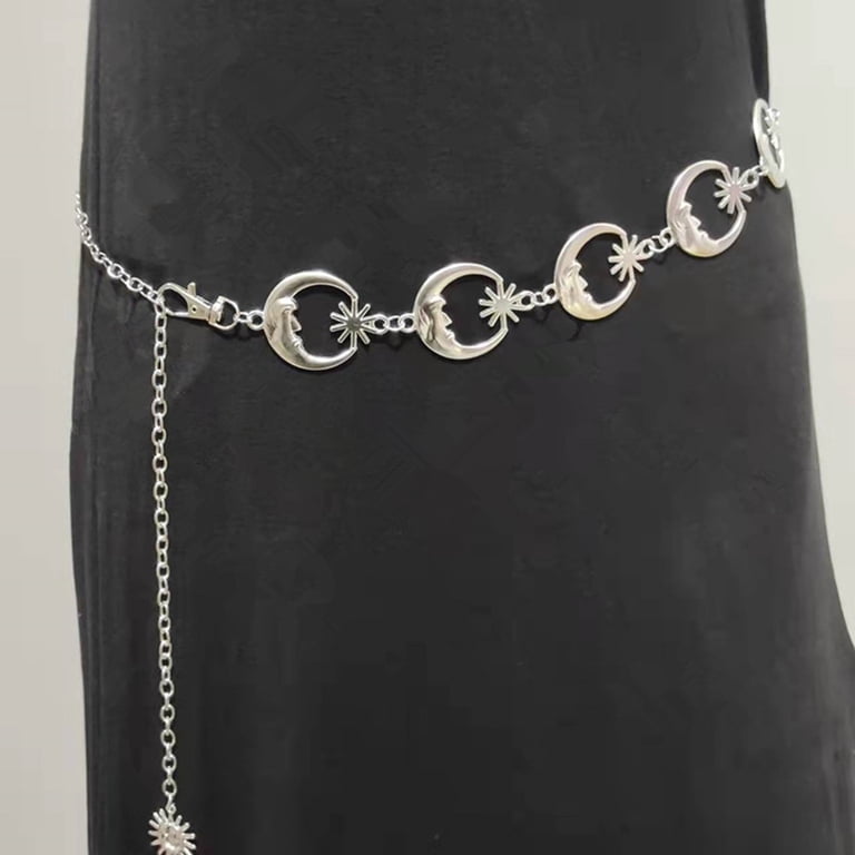 Travelwant Moon Star Metal Waist Chain Sun Pendant Belly 
