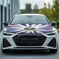 thumbnail image 2 of Uorisanigo Car Hood Cover Washable Haitian Logo Auto Hood Cover Portable Car Bonnet Banner for Cars Hoods Decoration and Protection Covers, Easy to Install, 2 of 7