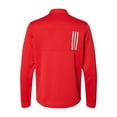 thumbnail image 2 of 3-Stripes Double Knit Quarter-Zip Pullover - Style# A482, 2 of 2