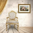 thumbnail image 3 of Guo, Jimmy 32x21 Gold Ornate Wood Framed with Double Matting Museum Art Print Titled - Bouquet of Flowers, 3 of 4