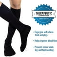 thumbnail image 5 of Heelbo  Compression Dress Socks, Unisex, 8 - 15 mmHg, Black, Large, 5 of 7
