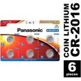 thumbnail image 2 of Panasonic CR2016 Piles en Forme de Pièce au Lithium 3,0 Volts Longue Durée, Résistantes aux Enfants, Standards, Bloc-Piles 6, 2 of 8
