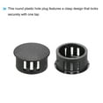thumbnail image 4 of Uxcell 64Pcs 18mm(2/3') Black Round Hole Plugs Nylon Plastic Flush Type Hole Plug Insert End Cap for Locking Hole Tube, 4 of 6