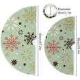 thumbnail image 3 of FMSHPON Christmas Snowflakes Xmas Christmas Tree Skirt Stand Mat for Holiday Party Decoration Indoor Outdoor 36 inches, 3 of 6