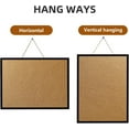 thumbnail image 2 of TooCust 16" x 24" Cork Board Black Frame, Double Sided Cork Board, Bulletin Boards for Walls, Cork Boards for Walls with Frame, 2 of 7