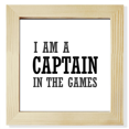 thumbnail image 1 of Je Suis un Capitane dans les Jeux Carré Cadre Photo Mur Affichage de Table, 1 of 3
